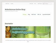 Tablet Screenshot of mahakaruna-shop.com